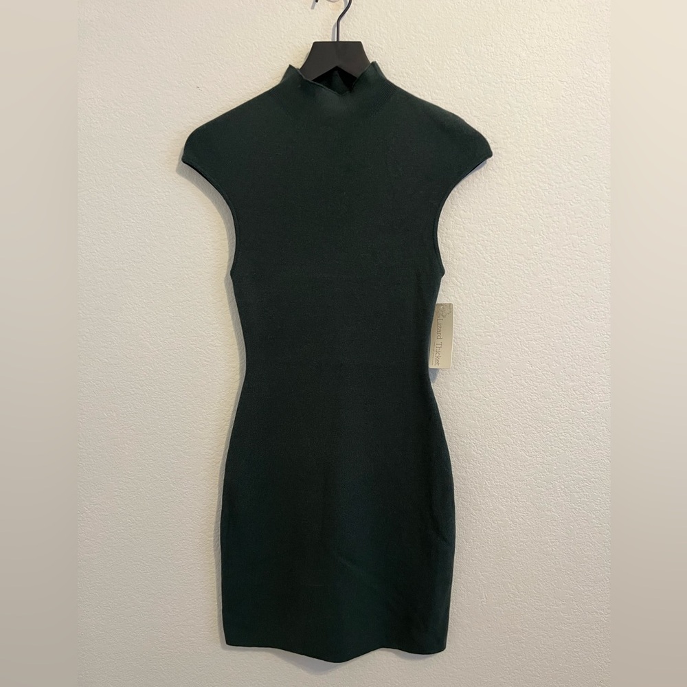 Grace Green Knit Mini Dress - Size Small - NWT